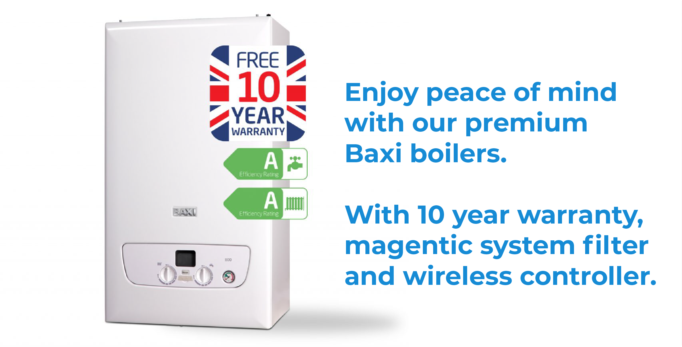 Boiler Supplier Logos - Worcester, Valliant, Baxi and Ideal